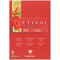 Альбом для акварели, 10л., А5, на склейке Clairefontaine "Etival", 200г/м2, классическое зерно