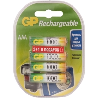 Аккумулятор GP AAA (HR03) 930mAh 4BL (промо 3+1)
