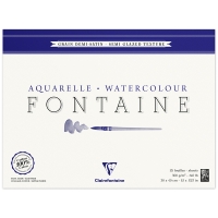 Альбом для акварели, 25л., 30*40, на склейке Clairefontaine "Fontaine Demi-satin?", 300г/м2, горяч. пресс., полу-сатин