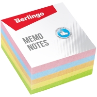 Блок для записи Berlingo "Standard" 9*9*4,5см, цветной