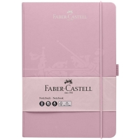 Бизнес-блокнот А5, 194л., Faber-Castell, матовая ламинация, тиснение ВД-лаком, цвет дымчато-розовый