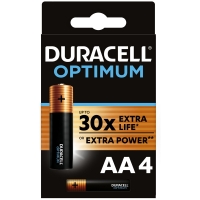 Батарейка Duracell Optimum AA (LR06) алкалиновая, 4BL