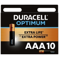 Батарейка Duracell Optimum AAA (LR03) алкалиновая, 10BL