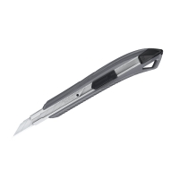 Нож канцелярский 9мм Berlingo "Razzor 200", auto-lock, металл. направл., серый, европодвес