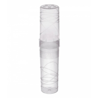 Пенал-тубус, 195*45 СТАММ "Crystal", пластик, прозрачный