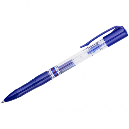 Ручка гелевая автоматическая синяя, 0,7мм