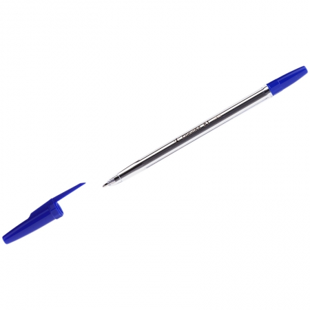 Ручка шариковая "Corvina 51", синяя, 1мм, прозрачный корпус