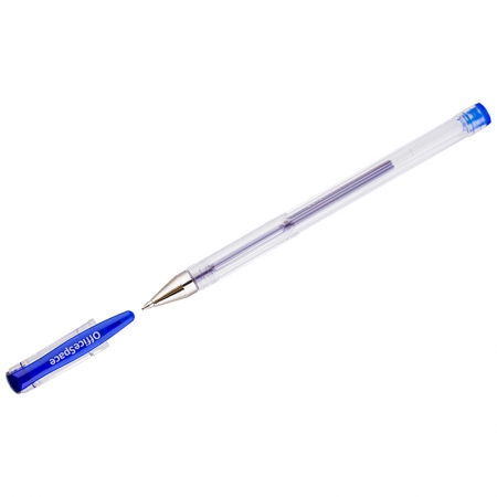 Ручка гелевая "OfficeSpace" синяя, 1мм