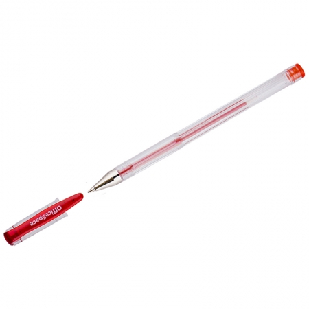 Ручка гелевая "OfficeSpace" красная, 1мм
