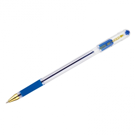 Ручка шариковая "MC Gold", синяя, 0,5мм, грип, штрих-код