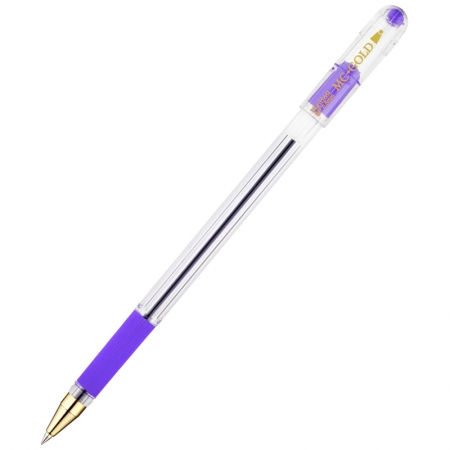 Ручка шариковая "MC Gold", фиолетовая, 0,5мм, грип, штрих-код