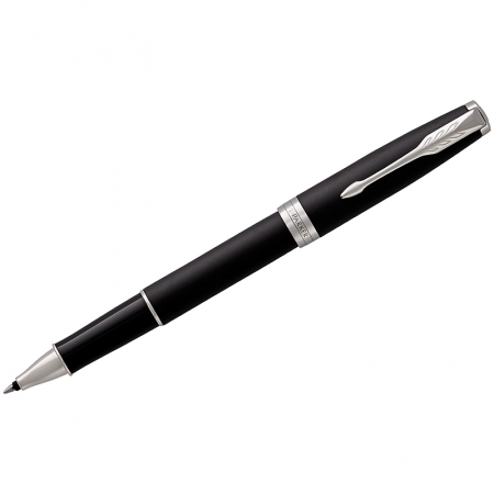 Ручка-роллер "Sonnet Matte Black CT" черная, 0,8мм, подар.уп.