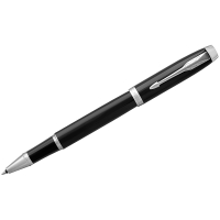 Ручка-роллер Parker "IM Black СT" черная, 0,8мм, подарочная упаковка