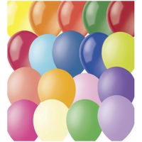 Воздушные шары,  100шт., М12/30см, ПатиБум, ассорти, декор